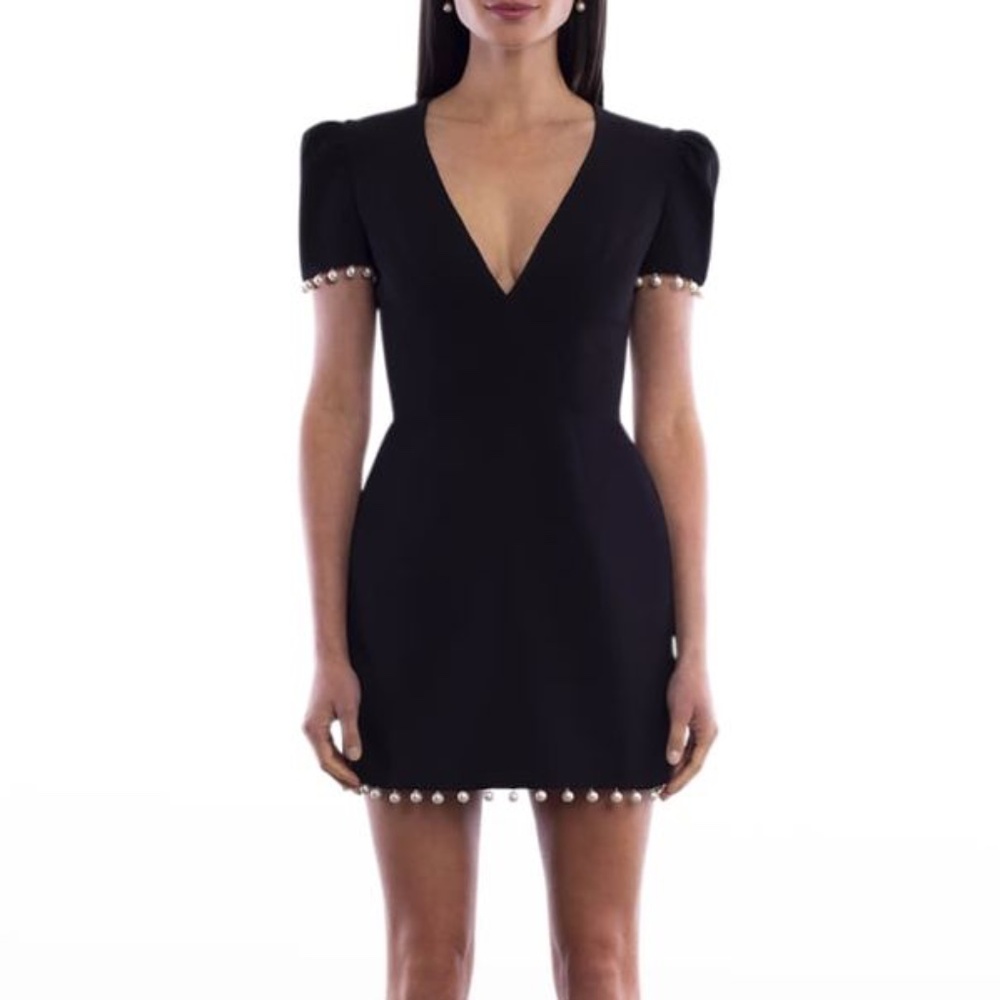 HELSI Estelle Pearl-Trim Mini Dress